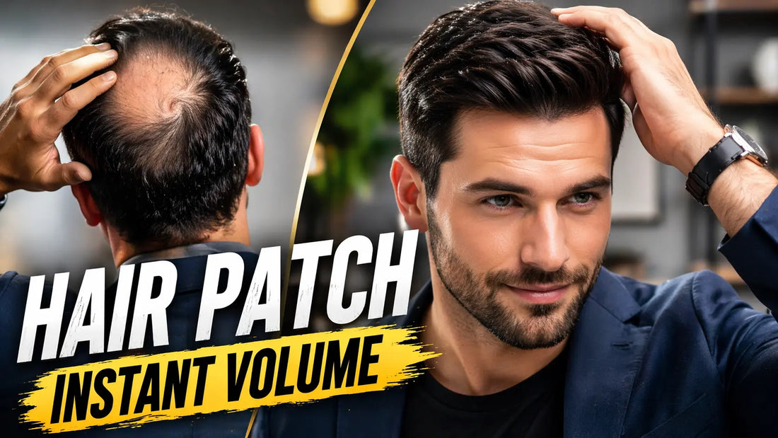 Hair Patch for Crown Baldness Instant Hair Volume Solution