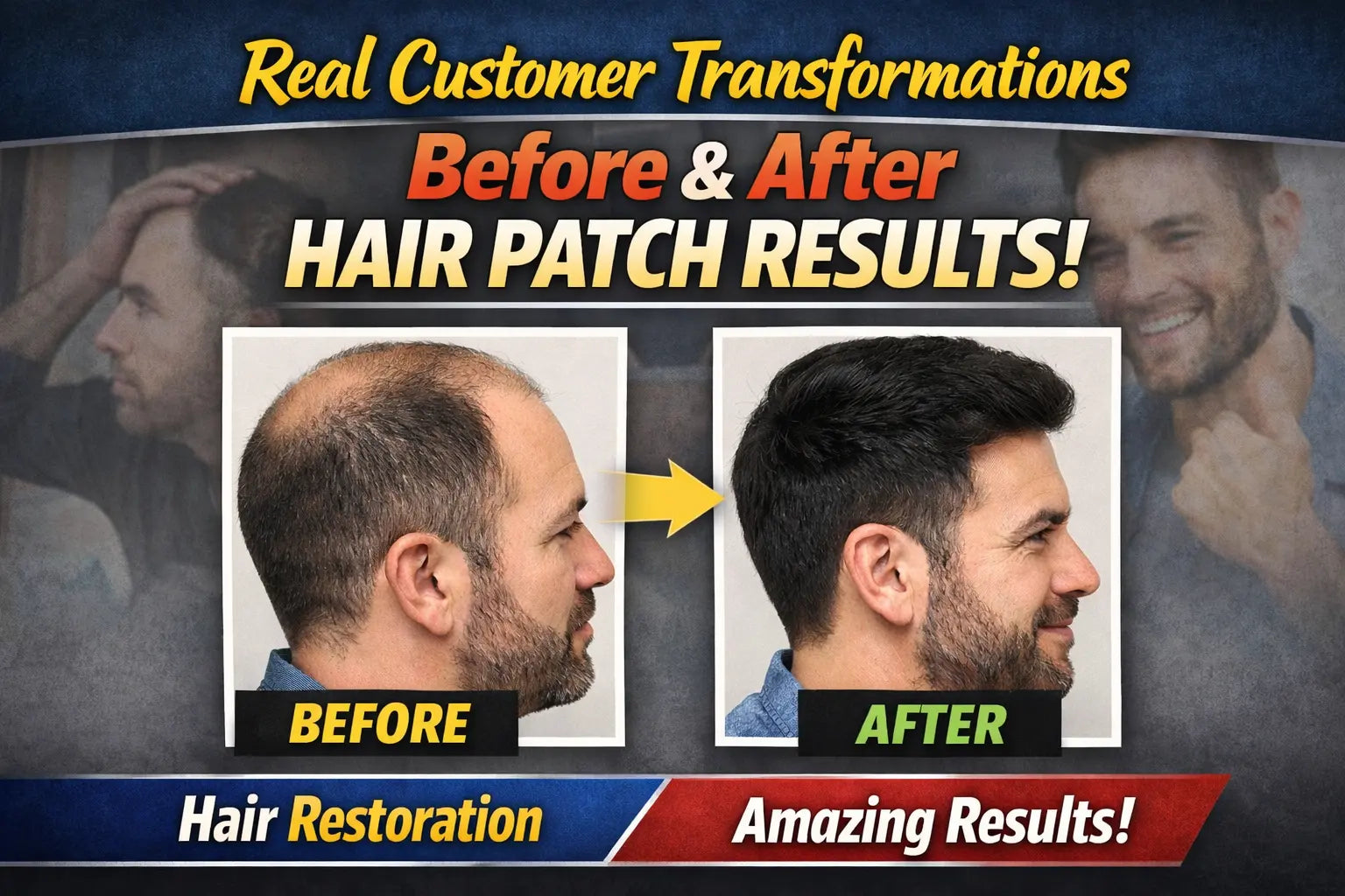 Real Customer Transformations: Before & After Hair Patch Results
